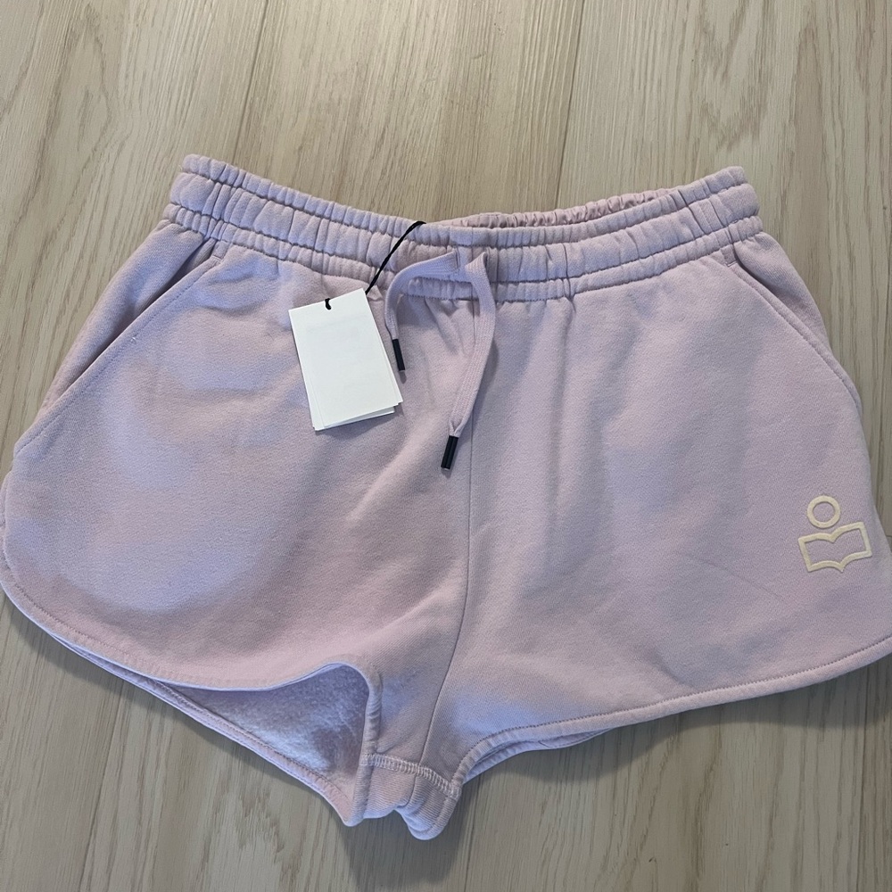 Isabel Marant Pink Athletic Shorts with Elastic Waistband